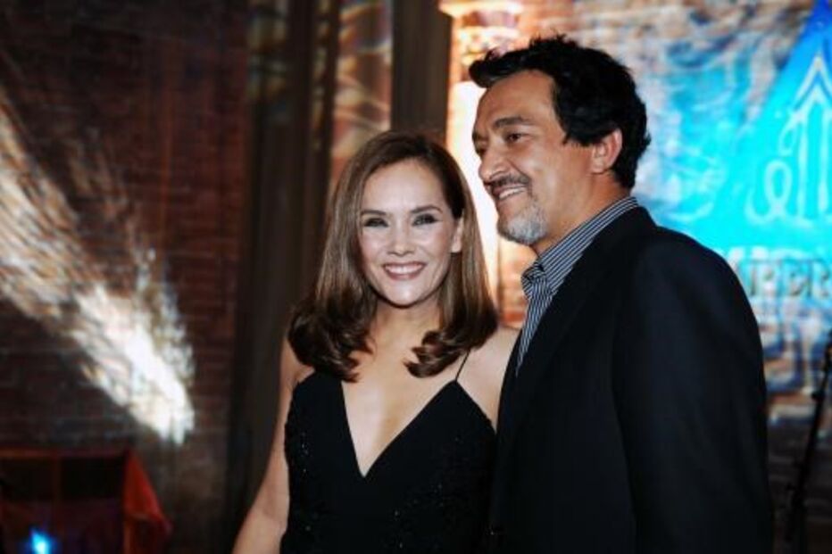 Rogério Samora com Helena Laureano