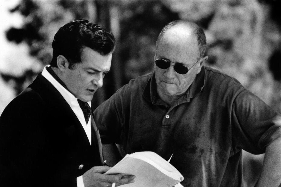 Rogério Samora com Manoel de Oliveira