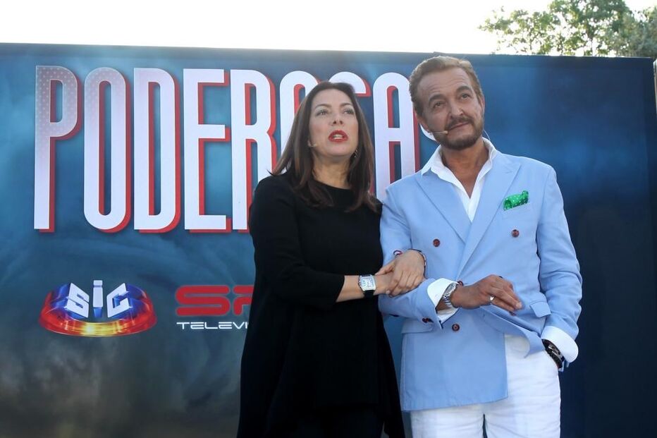 Rogério Samora com Margarida Marinho