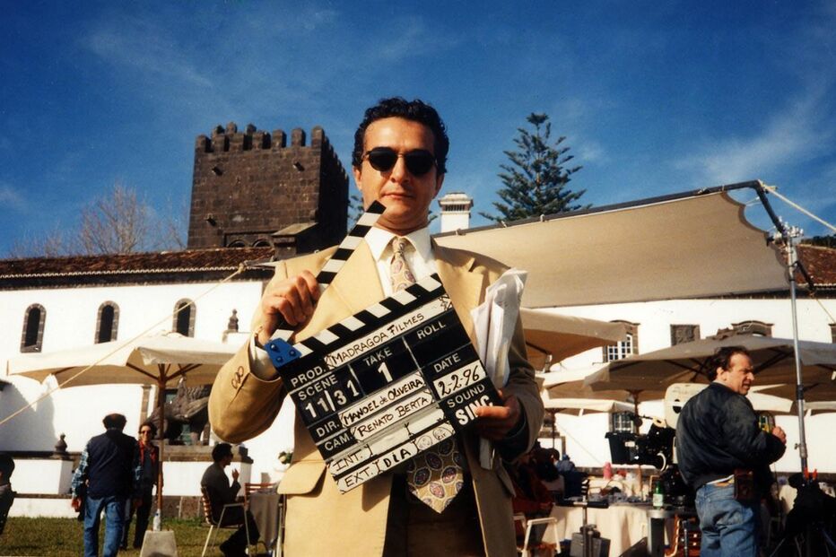 Rogério Samora nas gravações de Party em 1996