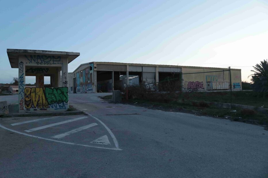 armazéns, empresa, lixeira, Loulé