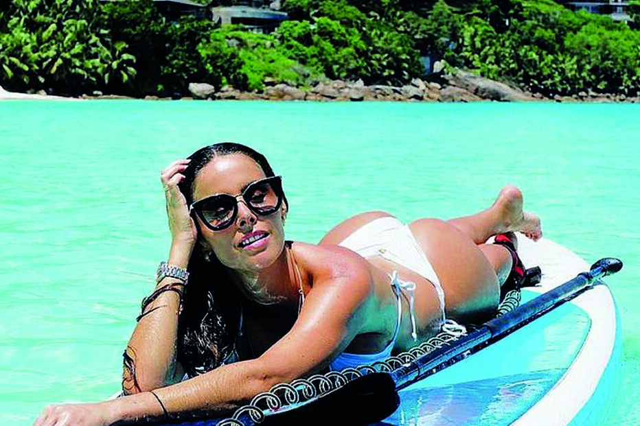 Catarina Gouveia de férias nas Seychelles