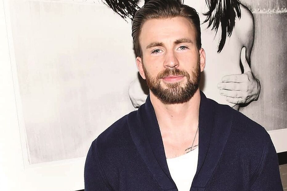 Chris Evans, de 40 anos,  interpreta o icónico papel de Capitão América nos filmes da Marvel