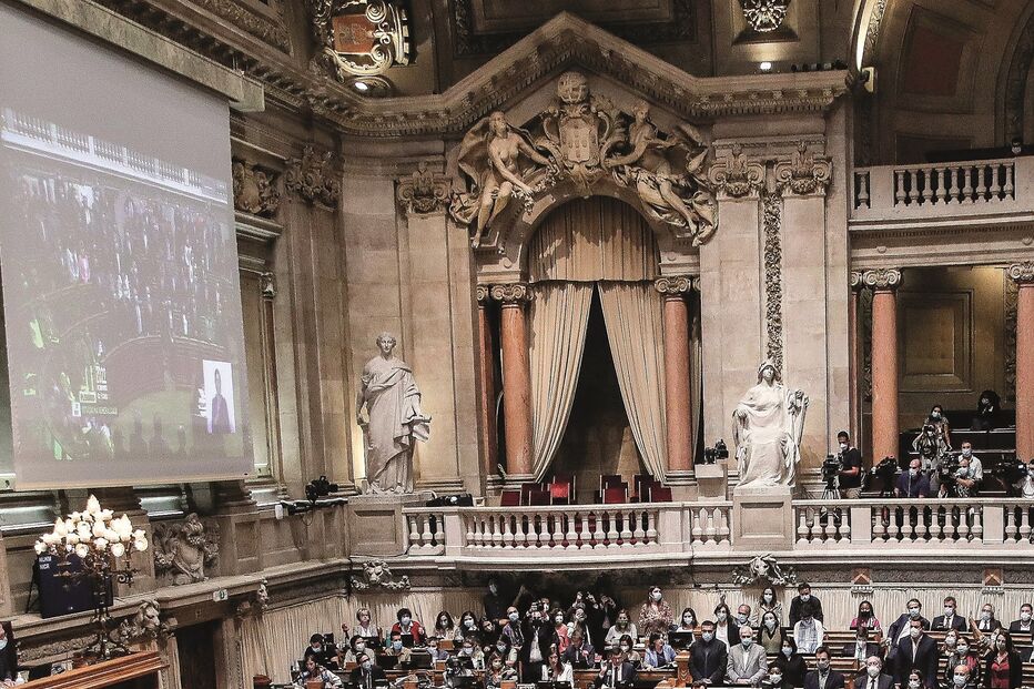 Momento da votação do Orçamento do Estado