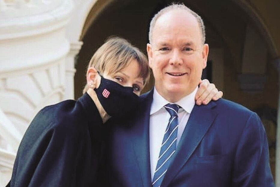 Príncipe Alberto do Mónaco, com a mulher