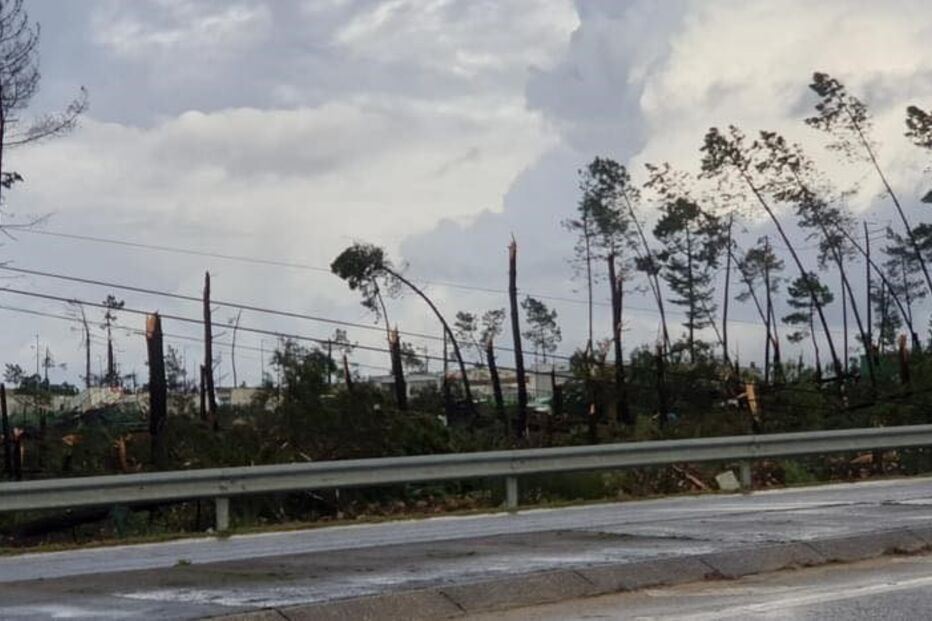 Vento forte em Salvaterra de Magos