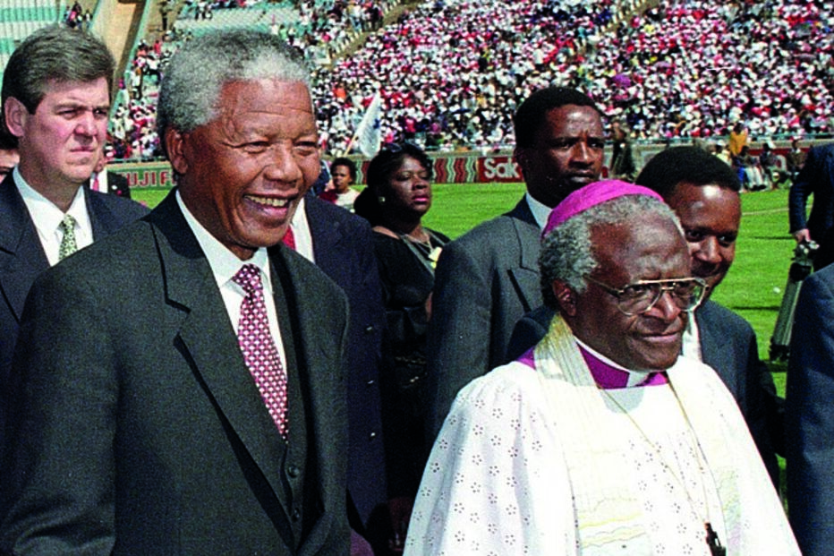 Desmond Tutu com Mandela
