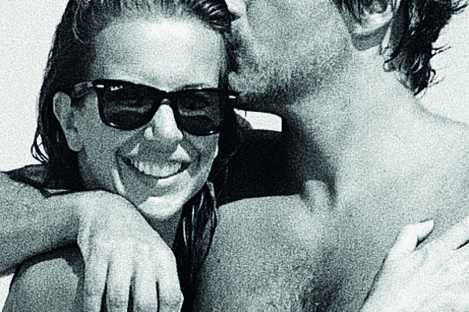 Ana Garcia Martins com o namorado