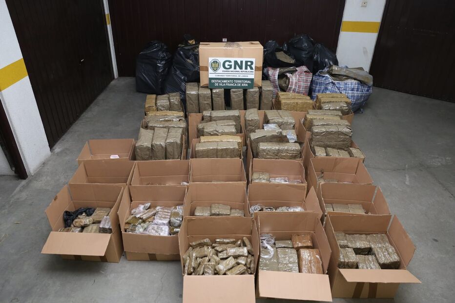 594kg de haxixe apreendidos pela GNR
