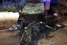 violento despiste em Rio de Moinhos, Penafiel