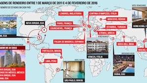 Viagens de João Rendeiro entre 1 de março de 2011 e 4 de fevereiro de 2016