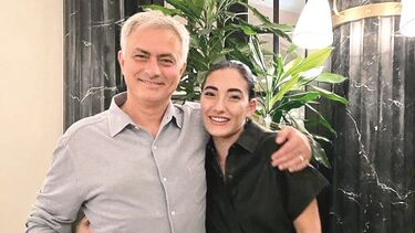 O treinador José Mourinho com a filha Matilde 