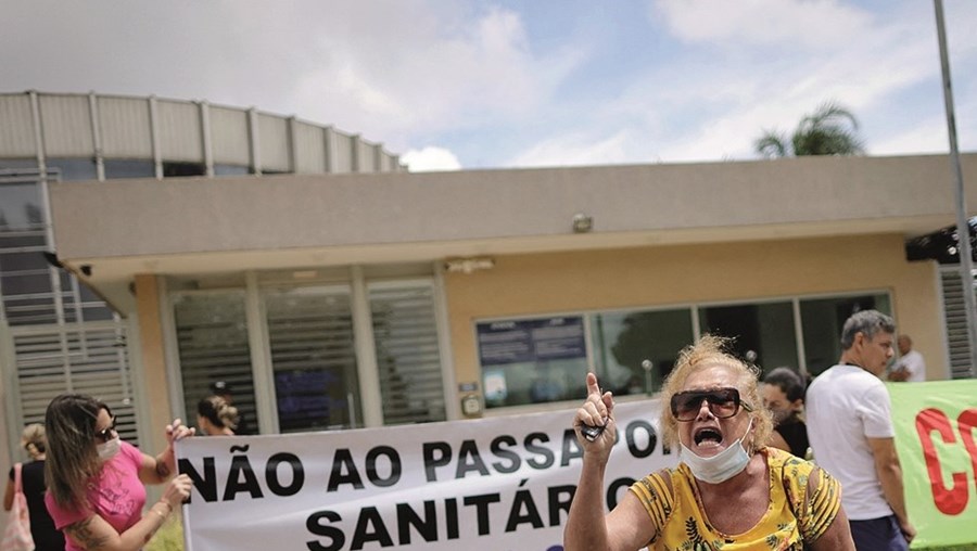 Manifestação de apoiantes de Bolsonaro