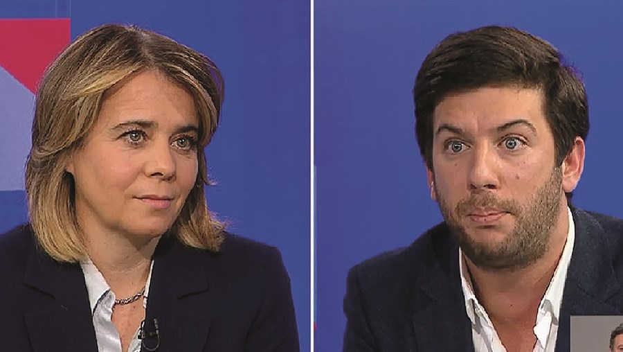Debate entre Catarina Martins, coordenadora do BE, e ‘Chicão’, líder do CDS 