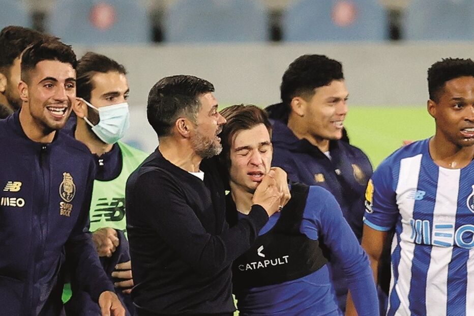 Sérgio Conceição abraçou  o filho Francisco