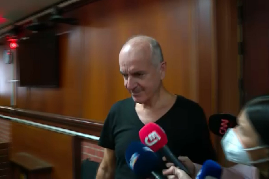 João Rendeiro na sala de audiências