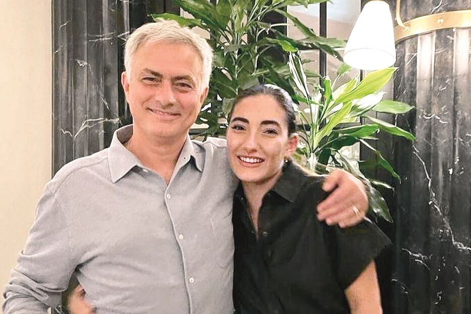 O treinador José Mourinho com a filha Matilde 
