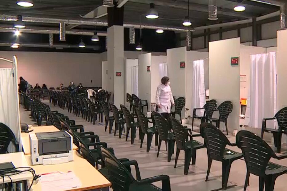 Centro de vacinação da Covid-19 no Porto