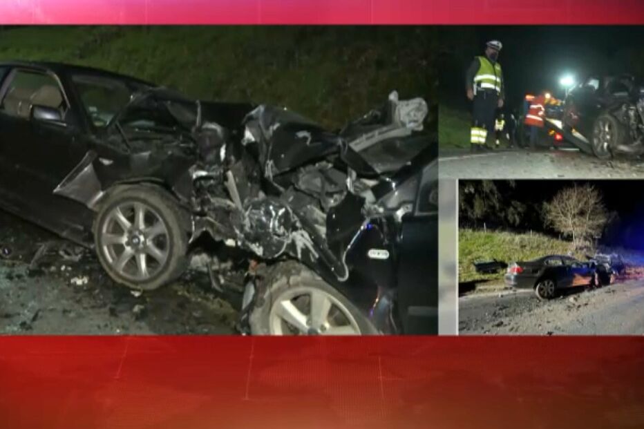 Menino de seis anos e homem de 54 morrem em violenta colisão frontal