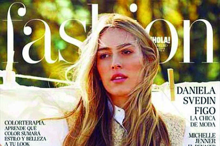 Daniela na capa da revista