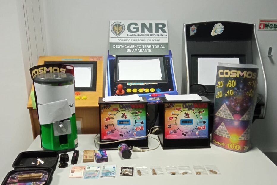 Material apreendido pela GNR