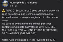 Município alerta para risco 