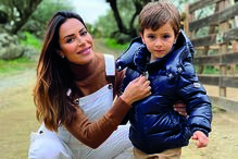 Dânia Neto com o filho