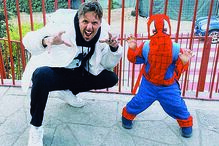 Miguel Cristovinho com o filho