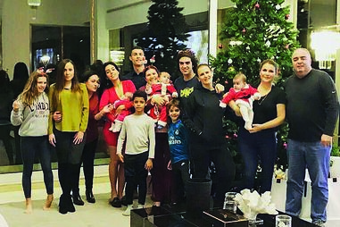 Família Aveiro, Georgina e Ronaldo no Natal