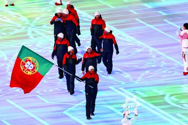 Comitiva portuguesa contou só com atletas e respetivos técnicos 
