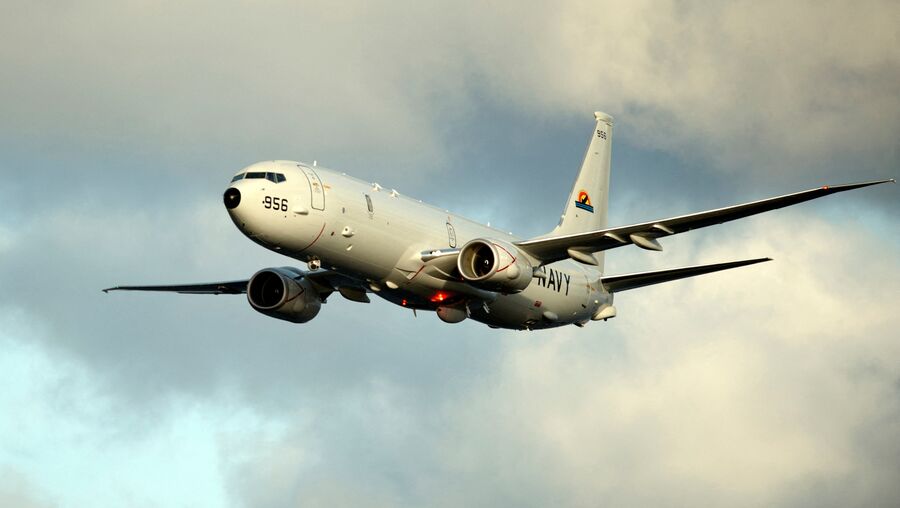 Avião P-8 da Marinha dos Estados Unidos