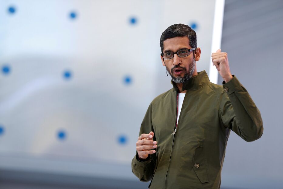 Sundar Pichai é o líder da Alphabet, dona da Google