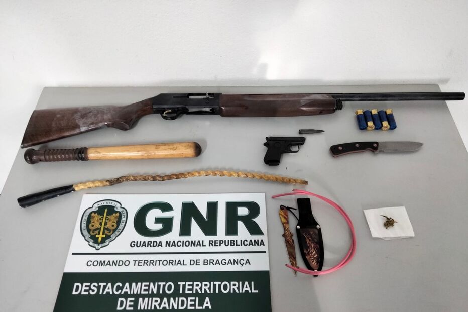 Objetos apreendidos em dois mandados de busca