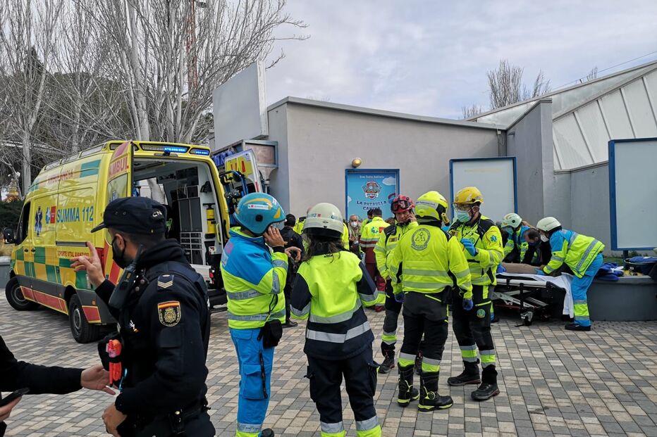 Socorro aos feridos em parque de Diversões de Madrid