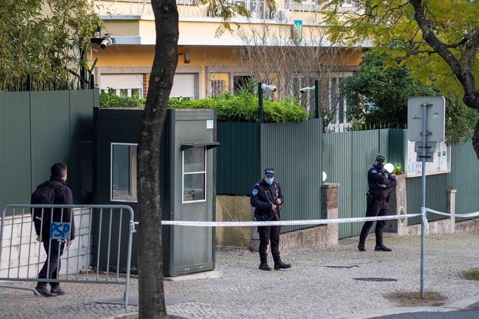 PSP, agentes, embaixada ucraniana, rússia
