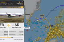 Avião da frota de Vladimir Putin está a caminho de Washington