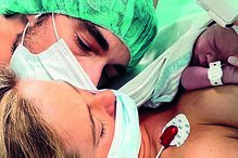 Inês Aires Pereira no parto