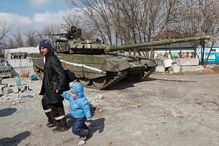 Destruição, guerra, ucrânia