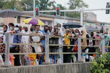 Sri Lanka, combustível, fila