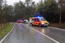 Acidente com uma carrinha em Fajões