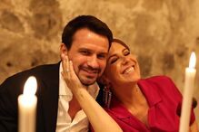 Tânia Ribas de Oliveira com o marido