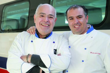 Michel com o filho Olivier