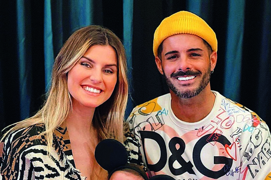 Jéssica Antunes e Rui Figueiredo com o filho, Isaac 