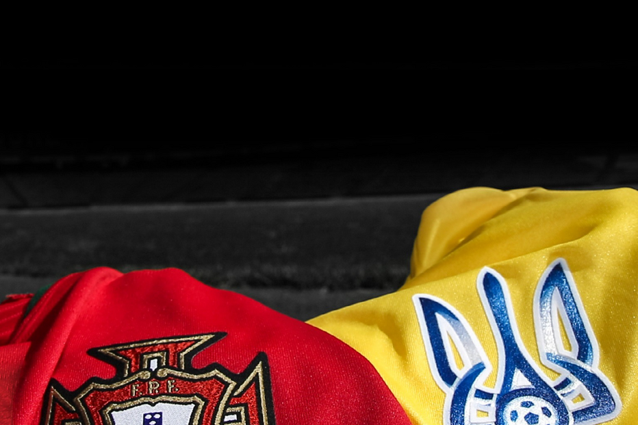 Camisola de Portugal e da Ucrânia