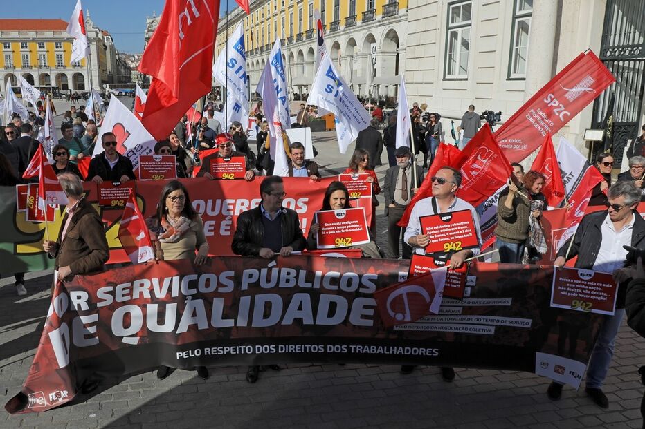trabalhadores do estado, manifestação