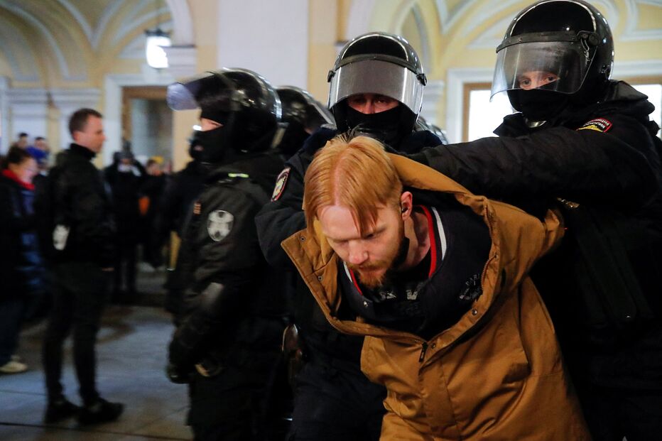 Protestos na Rússia contra a guerra na Ucrânia