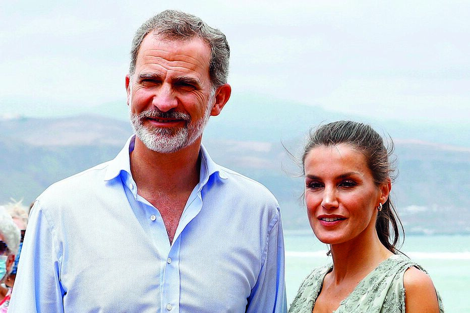 Rei Felipe VI de Espanha e a rainha Letizia
