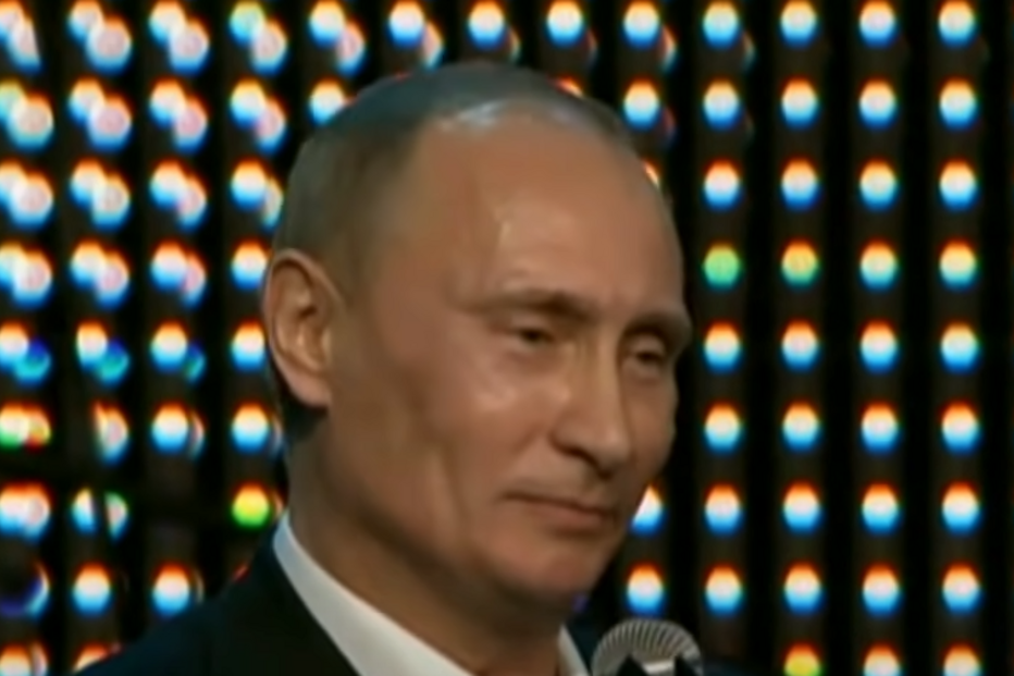 Vladimir Putin a cantar