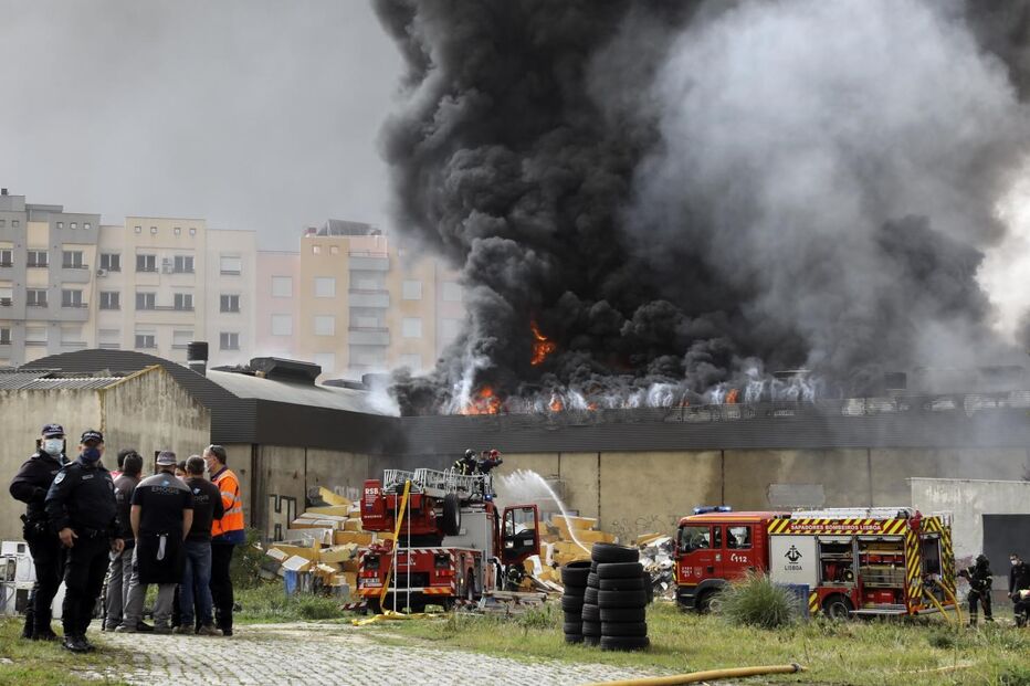 Telheiras, incêndio