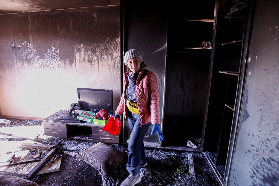 destruição, Rússia, Ucrânia, Kiev